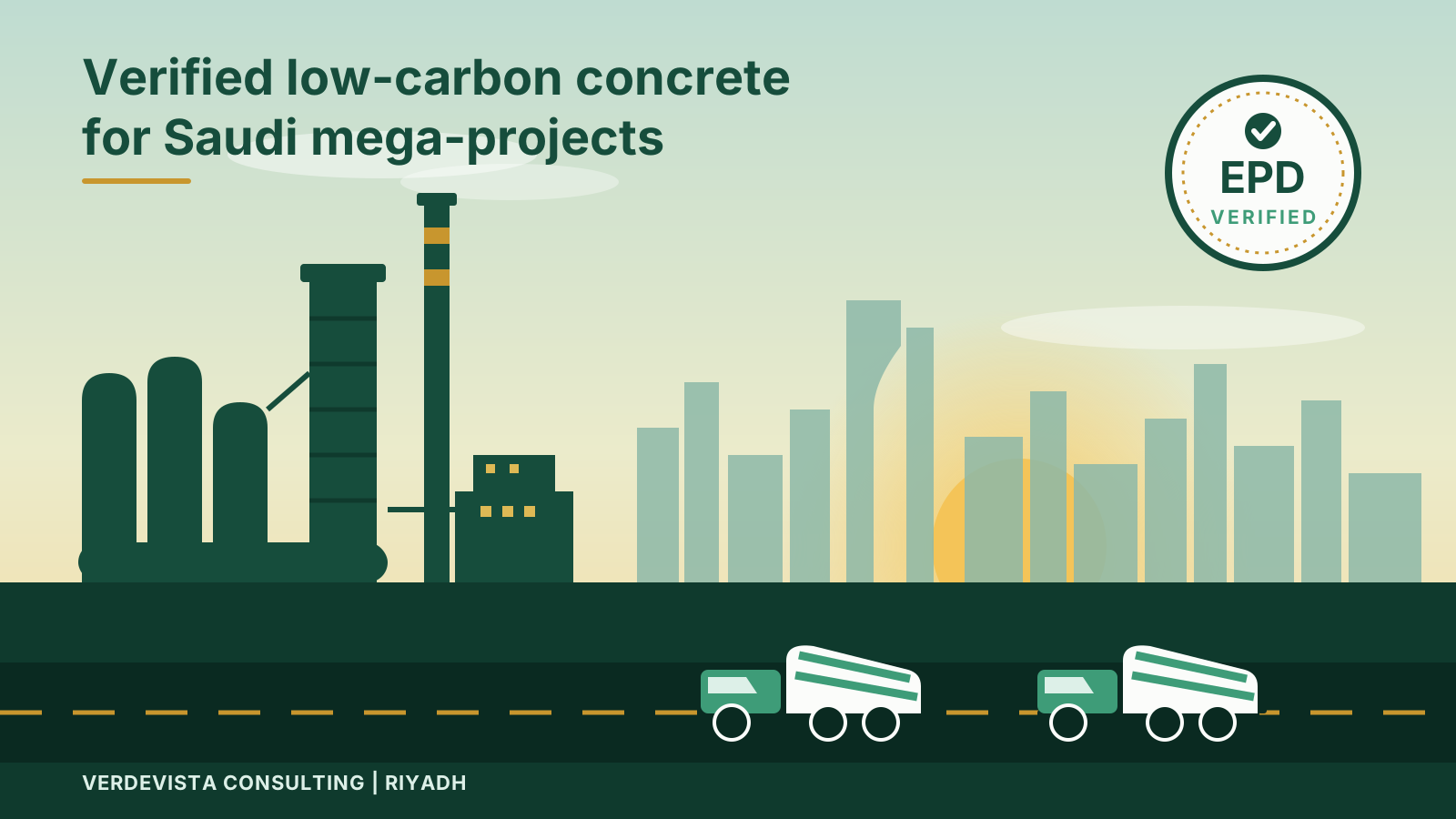 EPD verified low-carbon concrete supply for Saudi mega-projects